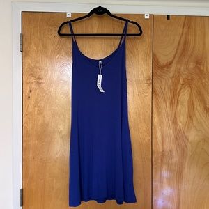 Blue Stretchy Shift Dress